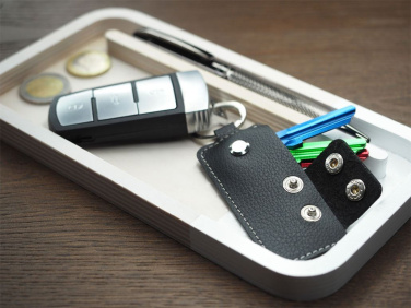 Logo trade business gifts image of: Keyring 1276157